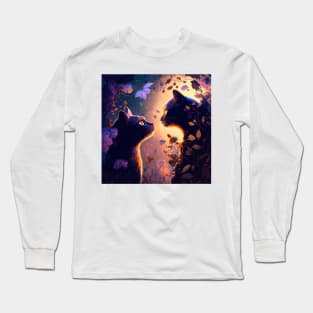 Cats Sunset Escape Long Sleeve T-Shirt